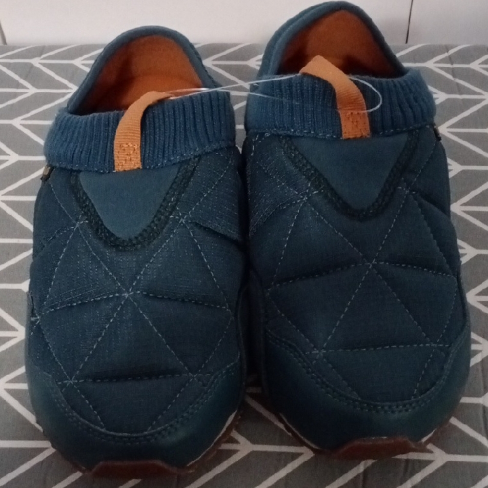 Teva Women's Quilted Slip-On Shoes - Teal and Tan